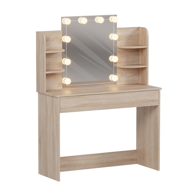 ΤΟΥΑΛΕΤΑ ΜΕ ΦΩΤΙΣΜΟ LED-ΡΑΦΙΑ-ΣΥΡΤΑΡΙΑ LAURYN HM2502.01 SONAMA 108x40x140Υεκ