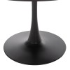 ΤΡΑΠΕΖΙ ΤΡΑΠΕΖΑΡΙΑΣ ROLLO HM9421.12 ΣΤΡΟΓΓΥΛΟ BLACK MARBLE Φ90x74Υεκ.