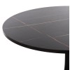 ΤΡΑΠΕΖΙ ΤΡΑΠΕΖΑΡΙΑΣ ROLLO HM9421.12 ΣΤΡΟΓΓΥΛΟ BLACK MARBLE Φ90x74Υεκ.