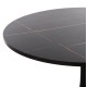 ΤΡΑΠΕΖΙ ΤΡΑΠΕΖΑΡΙΑΣ ROLLO HM9421.12 ΣΤΡΟΓΓΥΛΟ BLACK MARBLE Φ90x74Υεκ.