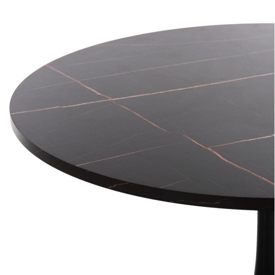 ΤΡΑΠΕΖΙ ΤΡΑΠΕΖΑΡΙΑΣ ROLLO HM9422.12 ΣΤΡΟΓΓΥΛΟ BLACK MARBLE Φ120x74Yεκ. ΤΡΑΠΕΖΙ ΤΡΑΠΕΖΑΡΙΑΣ ROLLO HM9422.12 ΣΤΡΟΓΓΥΛΟ BLACK MARBLE Φ120x74Yεκ.