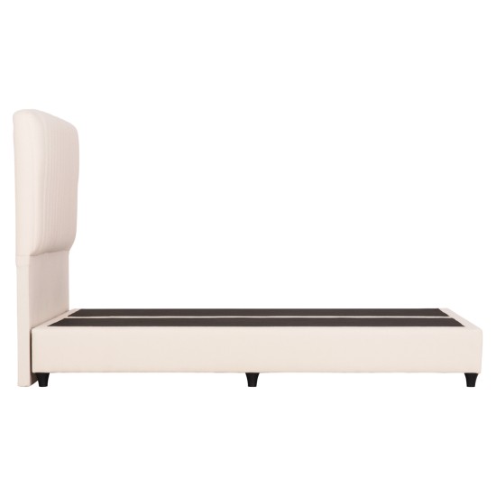 ΚΡEΒΑΤΙ ΔΙΠΛΟ LUTHER HM717 ΜΠΕΖ ΥΦΑΣΜΑ ΓΙΑ ΣΤΡΩΜΑ 160x200εκ. ΚΡEΒΑΤΙ ΔΙΠΛΟ LUTHER HM717 ΜΠΕΖ ΥΦΑΣΜΑ ΓΙΑ ΣΤΡΩΜΑ 160x200εκ.