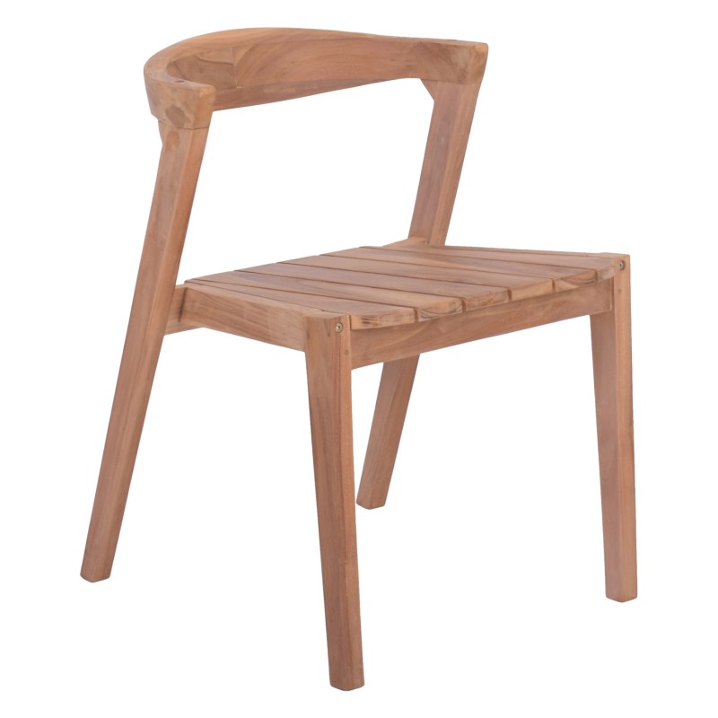 ΚΑΡΕΚΛΑ ΕΞΩΤΕΡΙΚΟΥ ΧΩΡΟΥ ORLEAN HM18130 ΞΥΛΟ TEAK-ΦΥΣΙΚΟ ΧΡΩΜΑ 49.5x58x70Υεκ.