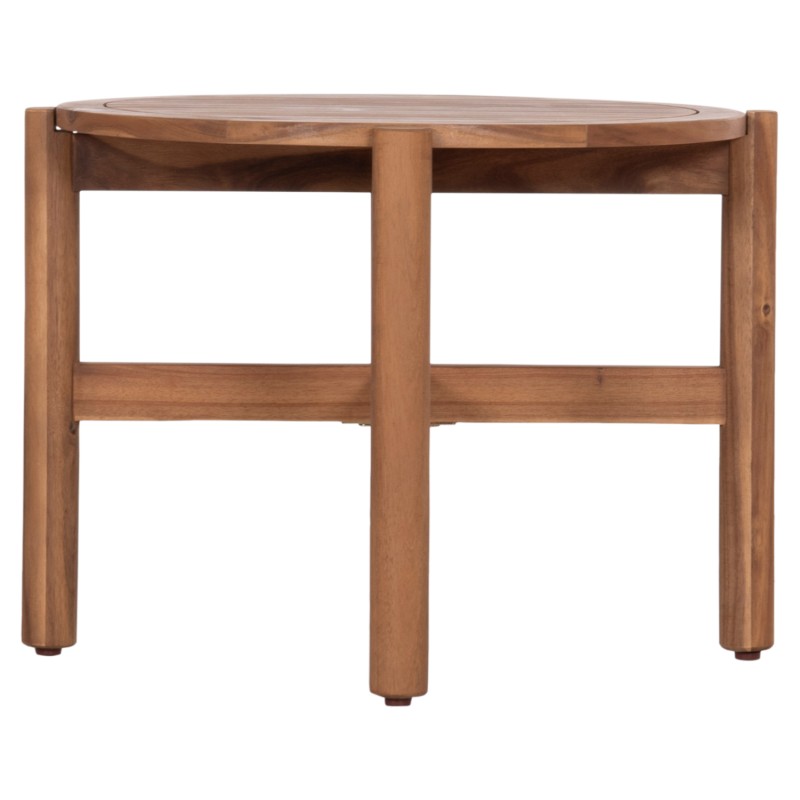 ΤΡΑΠΕΖΙ ΧΑΜΗΛΟ ΕΞ.ΧΩΡΟΥ ΣΤΡΟΓΓΥΛΟ SANJI HM6222 ΞΥΛΟ ΑΚΑΚΙΑΣ ΣΕ ΦΥΣΙΚΟ Φ66x48.5Υεκ.