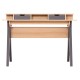 ΓΡΑΦΕΙΟ REXIN HM18290 ΜΕΛΑΜΙΝΗ ΣΕ SONAMA-ΓΚΡΙ 120x19-59x75-85,5ΥΥεκ.