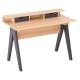ΓΡΑΦΕΙΟ REXIN HM18290 ΜΕΛΑΜΙΝΗ ΣΕ SONAMA-ΓΚΡΙ 120x19-59x75-85,5ΥΥεκ.