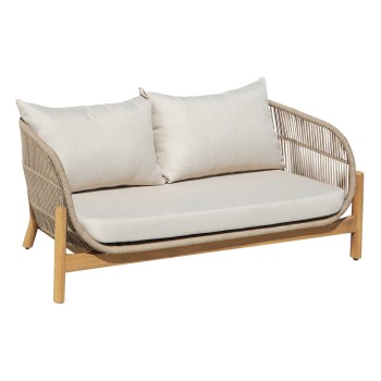 ΚΑΝΑΠΕΣ 2ΘΕΣΙΟΣ ΕΞ.ΧΩΡΟΥ SANJI HM6220 ΞΥΛΟ ΑΚΑΚΙΑΣ-ΑΛΟΥΜΙΝΙΟ-ΣΧΟΙΝΙ 168,5x80x82Υεκ.