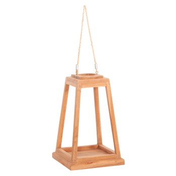 ΕΠΙΤΡΑΠΕΖΙΟ ΔΙΑΚΟΣΜΗΤΙΚΟ ΦΑΝΑΡΙ ΓΙΑ ΚΕΡΙ RAMI HM4584 ΞΥΛΟ TEAK ΦΥΣΙΚΟ 25x25x39-67Υεκ.