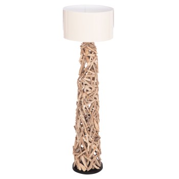 ΔΙΑΚΟΣΜΗΤΙΚΟ ΦΩΤΙΣΤΙΚΟ ΔΑΠΕΔΟΥ ALTAR HM4429 DRIFTWOOD--ΛΕΥΚΟ PVC Φ45x153Υεκ.