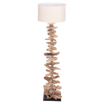 ΔΙΑΚΟΣΜΗΤΙΚΟ ΦΩΤΙΣΤΙΚΟ ΔΑΠΕΔΟΥ ALTAR HM4430 DRIFTWOOD--ΛΕΥΚΟ PVC Φ45x155Υεκ.