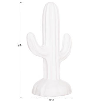 ΔΙΑΚΟΣΜΗΤΙΚΟΣ ΚΑΚΤΟΣ ΔΑΠΕΔΟΥ CACTUS HM4386.02S ΓΥΨΟΣ ΣΕ ΛΕΥΚΟ 42x30x74Υεκ