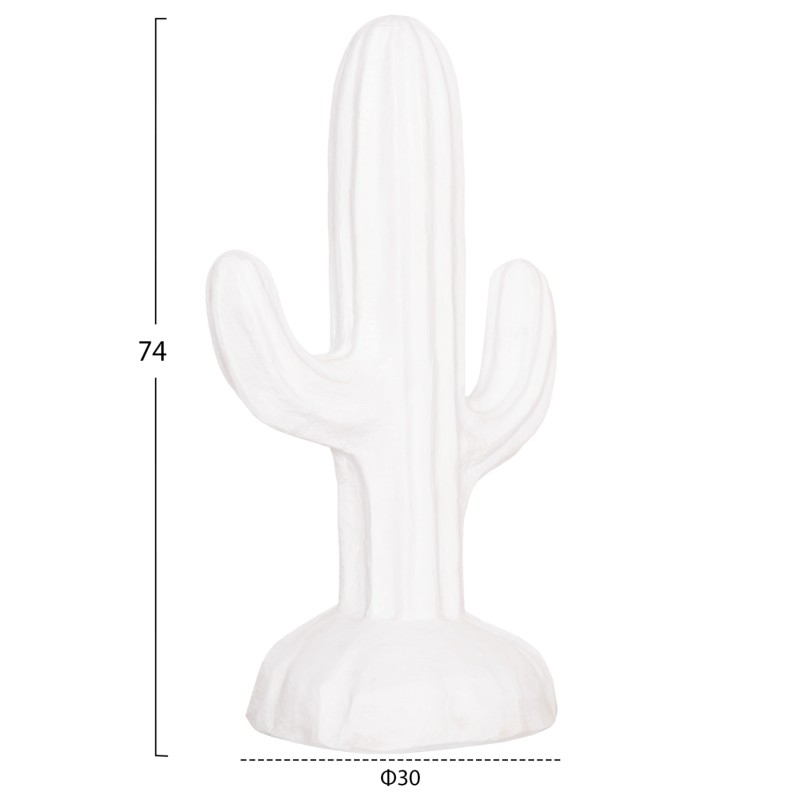 ΔΙΑΚΟΣΜΗΤΙΚΟΣ ΚΑΚΤΟΣ ΔΑΠΕΔΟΥ CACTUS HM4386.02S ΓΥΨΟΣ ΣΕ ΛΕΥΚΟ 42x30x74Υεκ