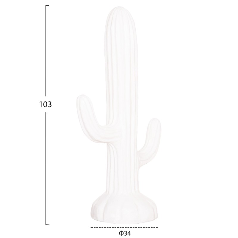 ΔΙΑΚΟΣΜΗΤΙΚΟΣ ΚΑΚΤΟΣ ΔΑΠΕΔΟΥ CACTUS HM4386.02M ΓΥΨΟΣ ΣΕ ΛΕΥΚΟ 54x34x103Υεκ.