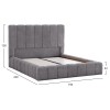 ΚΡΕΒΑΤΙ REMO ΜΕ ΑΠΟΘΗΚΕΥΤΙΚΟ ΧΩΡΟ HM719.22 ΥΦΑΣΜΑ TEDDY ΓΚΡΙ-ΓΙΑ ΣΤΡΩΜΑ 160x200εκ