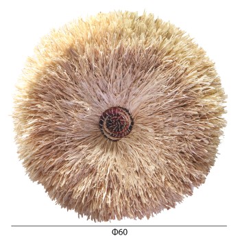 ΔΙΑΚΟΣΜΗΤΙΚΟ ΤΟΙΧΟΥ ΣΤΡΟΓΓΥΛΟ ABOR HM4717 ΙΝΕΣ SISAL ΦΥΣΙΚΟ Φ60εκ.
