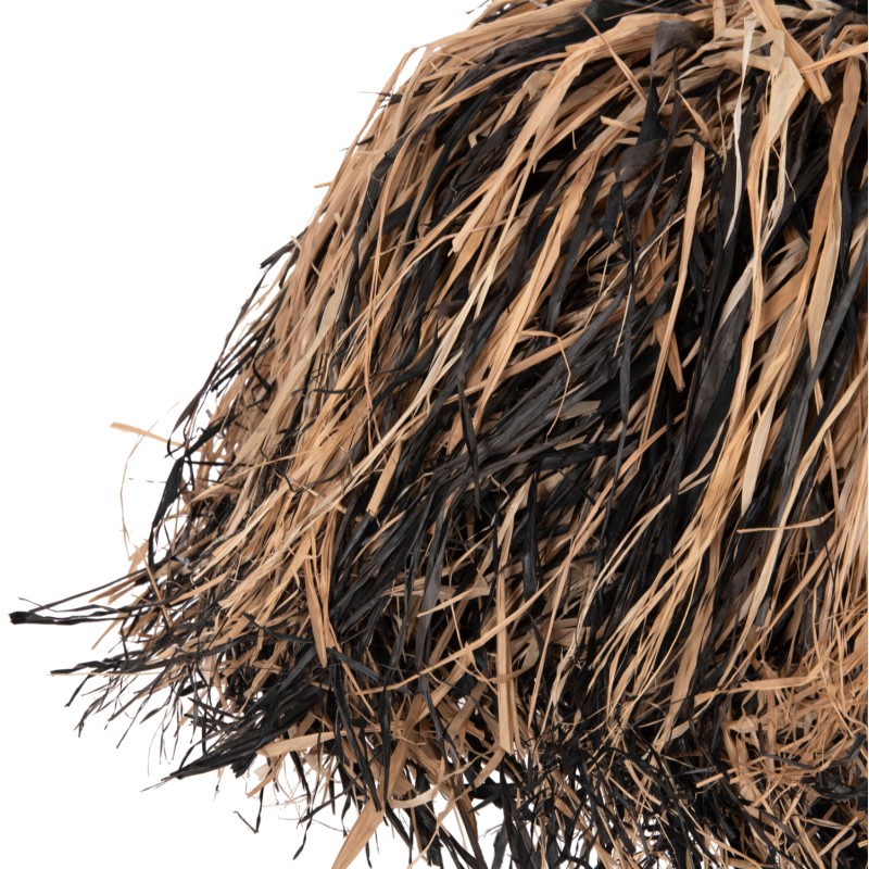 ΦΩΤΙΣΤΙΚΟ ΟΡΟΦΗΣ ORDEM HM4716 ΚΑΠΕΛΟ ΙΝΕΣ SISAL & ΜΠΑΝΑΝΑΣ-ΜΑΥΡΟ & ΦΥΣΙΚΟ Φ60x50Υεκ