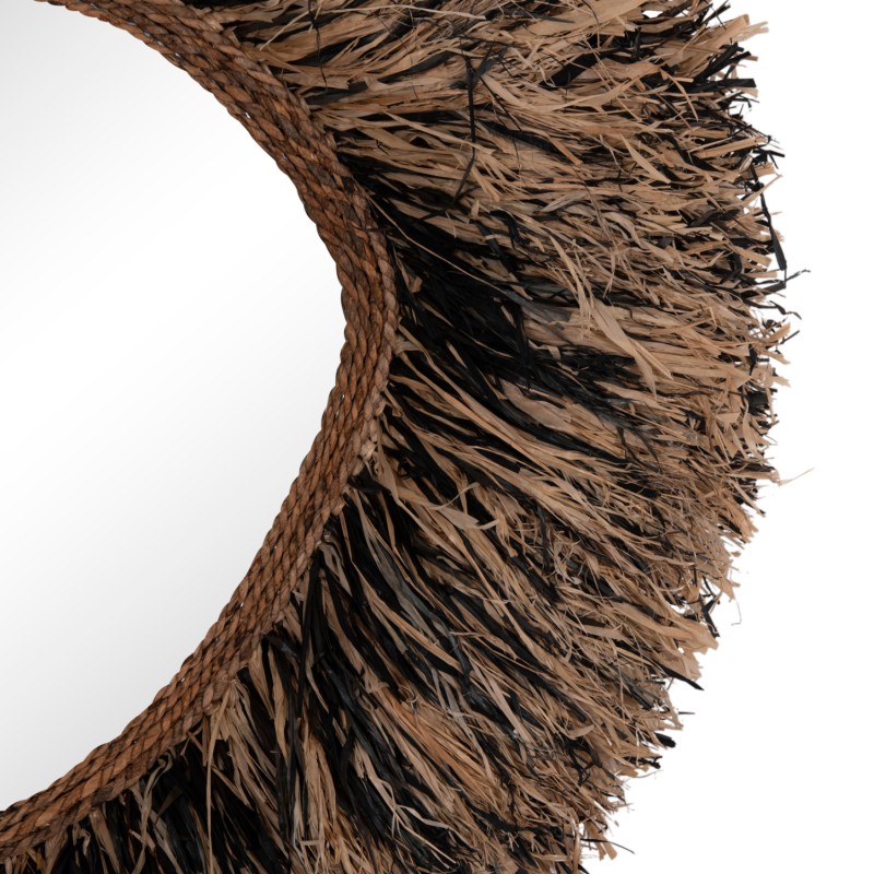 ΔΙΑΚΟΣΜΗΤΙΚΟΣ ΚΑΘΡΕΠΤΗΣ ΤΟΙΧΟΥ GRESSO HM4712 ΙΝΕΣ ΜΠΑΝΑΝΑΣ ΦΥΣΙΚΟ-ΜΑΥΡΟ 90x100Υεκ