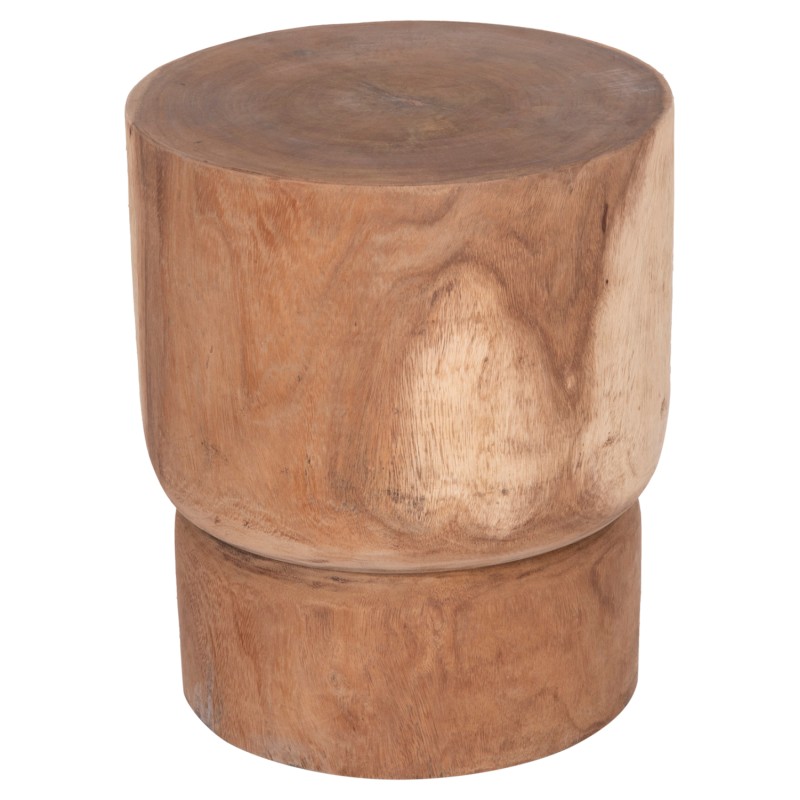 ΣΚΑΜΠΟ-ΤΡΑΠΕΖΑΚΙ ΚΥΛΙΝΔΡΙΚΟ FEBRY HM9909 ΜΑΣΙΦ ΞΥΛΟ SUAR ΦΥΣΙΚΟ Φ40x46Υεκ.