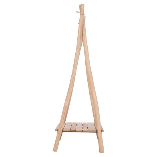 ΕΠΙΠΛΟ ΕΙΣΟΔΟΥ PERL HM9911 ΚΛΑΔΙΑ ΞΥΛΟΥ TEAK-ΦΥΣΙΚΟ 130,5x53x152Υεκ.