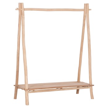 ΕΠΙΠΛΟ ΕΙΣΟΔΟΥ PERL HM9911 ΚΛΑΔΙΑ ΞΥΛΟΥ TEAK-ΦΥΣΙΚΟ 130,5x53x152Υεκ.