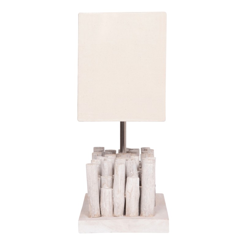 ΕΠΙΤΡΑΠΕΖΙΟ ΦΩΤΙΣΤΙΚΟ TWIGGY HM4426 DRIFTWOOD & ΚΑΠΕΛΟ ΣΕ ΛΕΥΚΟ 50,5x16,5x40Υεκ.