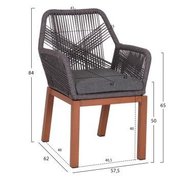 ΠΟΛΥΘΡΟΝΑ ΑΛΟΥΜΙΝΙΟΥ HOWARD HM5543.11 ΚΑΦΕ--ΣΧΟΙΝΙ & ΜΑΞΙΛΑΡΙ ΓΚΡΙ 57.5x62x84Υεκ