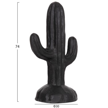 ΔΙΑΚΟΣΜΗΤΙΚΟΣ ΚΑΚΤΟΣ ΔΑΠΕΔΟΥ CACTUS HM4386.01S ΓΥΨΟΣ ΣΕ ΜΑΥΡΟ 42x30x74Υεκ.