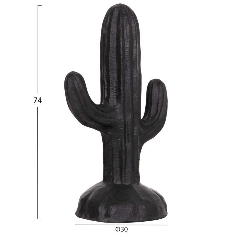 ΔΙΑΚΟΣΜΗΤΙΚΟΣ ΚΑΚΤΟΣ ΔΑΠΕΔΟΥ CACTUS HM4386.01S ΓΥΨΟΣ ΣΕ ΜΑΥΡΟ 42x30x74Υεκ.