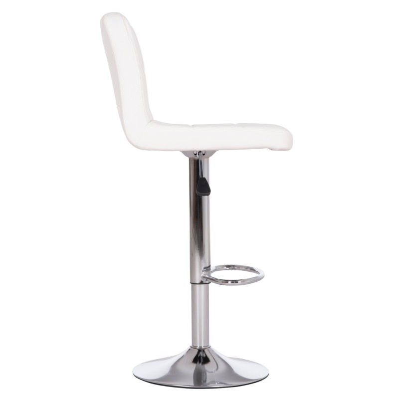 ΣΚΑΜΠΟ ΜΠΑΡ ΠΕΡΙΣΤΡΕΦΟΜΕΝΟ DIANA HM202.22 ΛΕΥΚΟ PU--ΜΕΤΑΛΛΟ ΧΡΩΜΙΟ 44x52x109Υεκ.