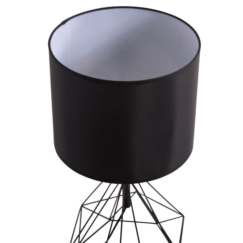 ΕΠΙΤΡΑΠΕΖΙΟ ΦΩΤΙΣΤΙΚΟ GEILO HM7416.11 ΜΑΥΡΟ ΜΕΤΑΛΛΙΚΟ--ΜΑΥΡΟ PVC ΚΑΠΕΛΟ Φ25x48,5Υεκ.