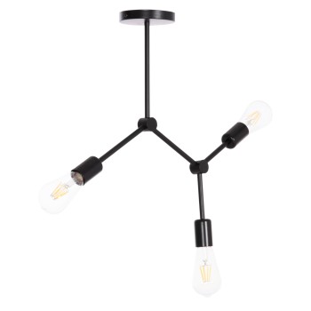 ΦΩΤΙΣΤΙΚΟ ΟΡΟΦΗΣ 3-ΦΩΤΟ LIGHTY HM7404.11 ΜΕΤΑΛΛΟ ΣΕ ΜΑΥΡΟ 52x5x48Υεκ.