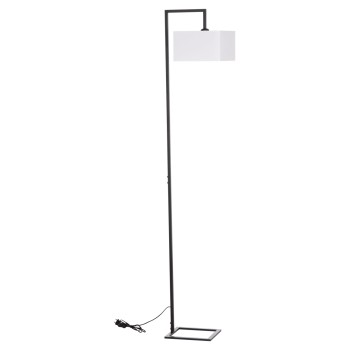 ΦΩΤΙΣΤΙΚΟ ΔΑΠΕΔΟΥ BRANS HM7532.11 ΜΕΤΑΛΛΟ ΜΑΥΡΟ--PVC ΛΕΥΚΟ ΚΑΠΕΛΟ 25x33x170Υεκ.