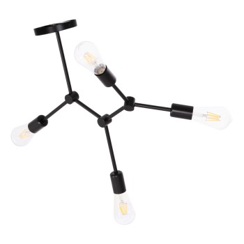 ΦΩΤΙΣΤΙΚΟ ΟΡΟΦΗΣ 4-ΦΩΤΟ LIGHTY HM7405.11 ΜΕΤΑΛΛΟ ΣΕ ΜΑΥΡΟ 57x5x52Υεκ.