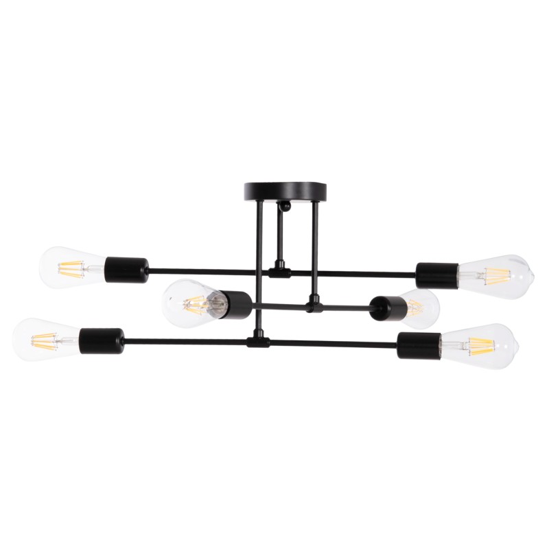 ΦΩΤΙΣΤΙΚΟ ΟΡΟΦΗΣ ΠΟΛΥΦΩΤΟ LIGHTY HM7427.11 ΜΕΤΑΛΛΟ ΣΕ ΜΑΥΡΟ 51x51x23Υεκ.