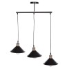 ΦΩΤΙΣΤΙΚΟ ΟΡΟΦΗΣ 3ΦΩΤΟ BELL HM7533.11 ΜΑΥΡΟ ΜΕΤΑΛΛΟ-ΧΑΛΚΙΝΟ ΝΤΟΥΙ Φ21,5x128Υεκ.