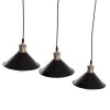 ΦΩΤΙΣΤΙΚΟ ΟΡΟΦΗΣ 3ΦΩΤΟ BELL HM7533.11 ΜΑΥΡΟ ΜΕΤΑΛΛΟ-ΧΑΛΚΙΝΟ ΝΤΟΥΙ Φ21,5x128Υεκ.