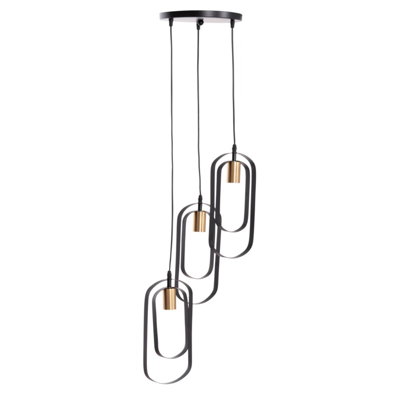 ΦΩΤΙΣΤΙΚΟ ΟΡΟΦΗΣ ΚΡΕΜΑΣΤΟ BIUT HM7528.11 ΜΑΥΡΟ ΜΕΤΑΛΛΟ-ΧΡΥΣΟ ΝΤΟΥΙ Φ23x139Υεκ.