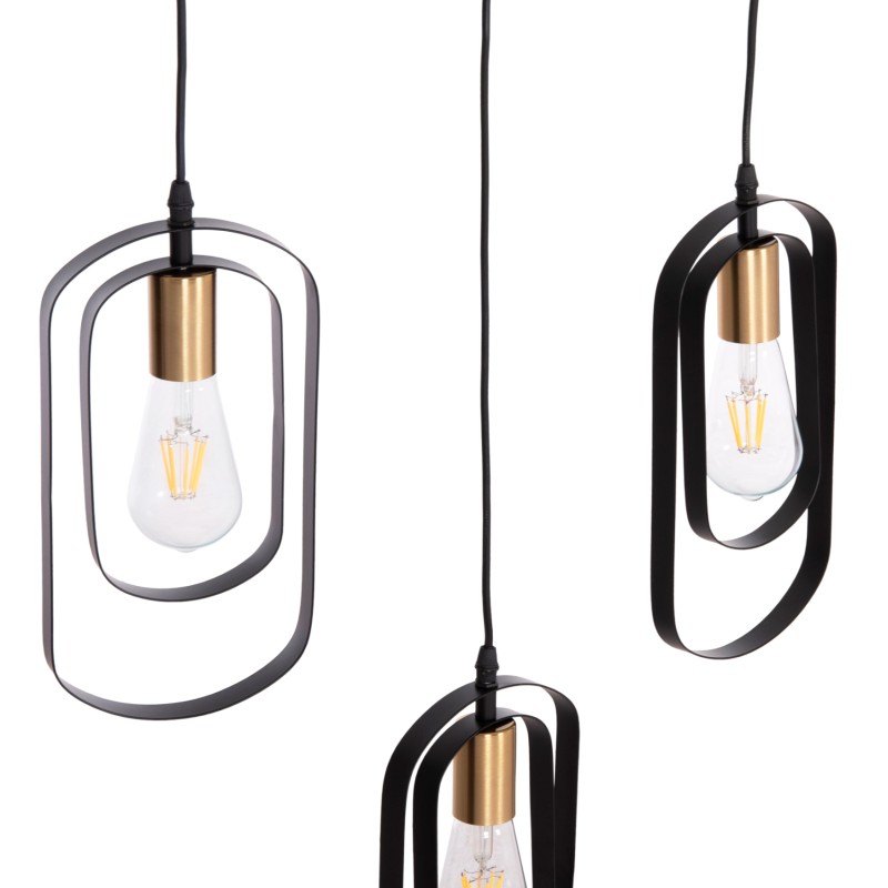 ΦΩΤΙΣΤΙΚΟ ΟΡΟΦΗΣ 5-ΦΩΤΟ BIUT HM7545.11 ΜΑΥΡΟ ΜΕΤΑΛΛΟ-ΧΡΥΣΟ ΝΤΟΥΙ 80x6x138Υεκ.