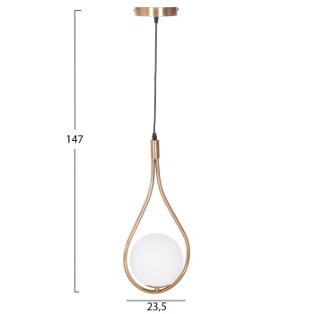 ΦΩΤΙΣΤΙΚΟ ΟΡΟΦΗΣ DROPLET HM7503.12 ΜΕΤΑΛΛΟ ΣΕ ΧΡΥΣΟ-ΛΕΥΚΟΣ ΓΛΟΜΠΟΣ 23,5x12x147Υεκ.