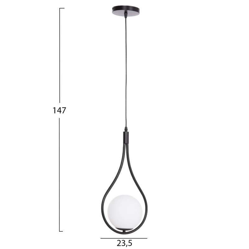ΦΩΤΙΣΤΙΚΟ ΟΡΟΦΗΣ DROPLET HM7503.11 ΜΕΤΑΛΛΟ ΣΕ ΜΑΥΡΟ-ΛΕΥΚΟΣ ΓΛΟΜΠΟΣ 23,5x12x147Υεκ.