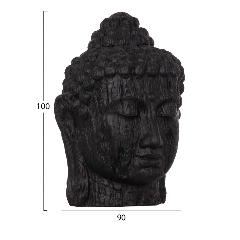 ΔΙΑΚΟΣΜΗΤΙΚΟ ΔΑΠΕΔΟΥ XXL ΚΕΦΑΛΙ ΒΟΥΔΑ HM4385.01 ΓΥΨΟΣ ΣΕ ΜΑΥΡΟ 90x90x100Υεκ.