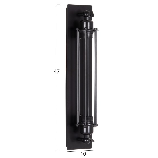 ΑΠΛΙΚΑ ΤΟΙΧΟΥ 2ΦΩΤΗ BEACON HM4463 ΜΕΤΑΛΛΟ ΣΕ ΜΑΥΡΟ 10x10x47Υεκ. ΑΠΛΙΚΑ ΤΟΙΧΟΥ 2ΦΩΤΗ BEACON HM4463 ΜΕΤΑΛΛΟ ΣΕ ΜΑΥΡΟ 10x10x47Υεκ.