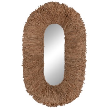 ΚΑΘΡΕΠΤΗΣ ΤΟΙΧΟΥ ΟΒΑΛ HM4711 ΠΛΑΙΣΙΟ ΙΝΕΣ ΣΙΖΑΛ ΣΕ ΧΡΩΜΑ ΦΥΣΙΚΟ 95x60x15(πάχος)εκ.