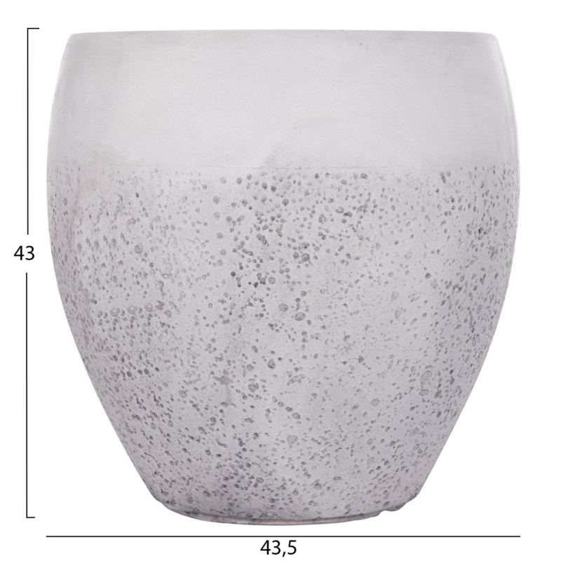 ΣΕΤ 3ΤΜΧ ΓΛΑΣΤΡΕΣ ΣΕΙΡΑ GARDENER HM4718 FIBERCLAY ΛΕΥΚΟ Φ55x54Υεκ