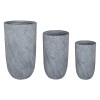 ΣΕΤ 3ΤΜΧ ΓΛΑΣΤΡΕΣ ΚΥΛΙΝΔΡΟΙ ΣΕΙΡΑ GARDENER HM4720 FIBERCLAY-ΧΡΩΜΑ CEMENT Φ44x79Υεκ