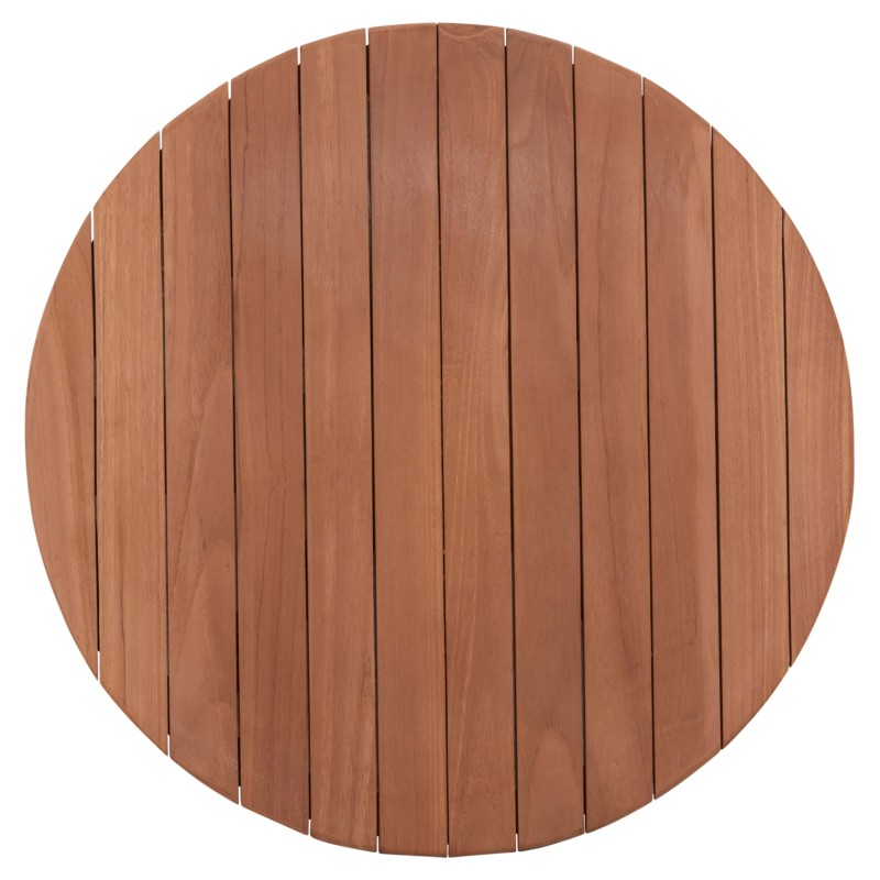 ΕΠΙΦΑΝΕΙΑ ΤΡΑΠΕΖΙΟΥ ΣΤΡΟΓΓΥΛΗ HM18132 ΞΥΛΟ TEAK--ΦΥΣΙΚΟ Φ60x4(πάχος)εκ.