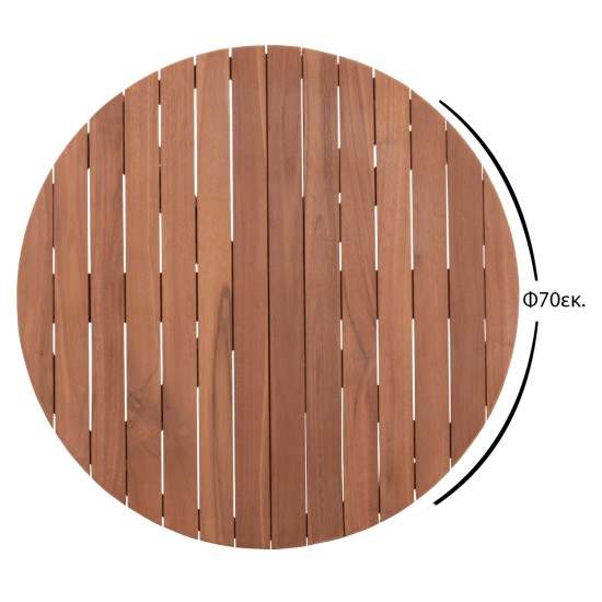 ΕΠΙΦΑΝΕΙΑ ΤΡΑΠΕΖΙΟΥ ΣΤΡΟΓΓΥΛΗ HM18133 ΞΥΛΟ TEAK--ΦΥΣΙΚΟ Φ70x4(πάχος)εκ. ΕΠΙΦΑΝΕΙΑ ΤΡΑΠΕΖΙΟΥ ΣΤΡΟΓΓΥΛΗ HM18133 ΞΥΛΟ TEAK--ΦΥΣΙΚΟ Φ70x4(πάχος)εκ.