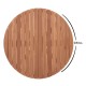 ΕΠΙΦΑΝΕΙΑ ΤΡΑΠΕΖΙΟΥ ΣΤΡΟΓΓΥΛΗ HM18134 ΞΥΛΟ TEAK--ΦΥΣΙΚΟ Φ80x4(πάχος)εκ.