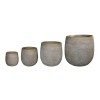 ΣΕΤ 4ΤΜΧ ΓΛΑΣΤΡΕΣ ΣΤΡΟΓΓΥΛΕΣ GARDENER HM4722 FIBERCLAY--IVORY CEMENT Φ54x54Υεκ