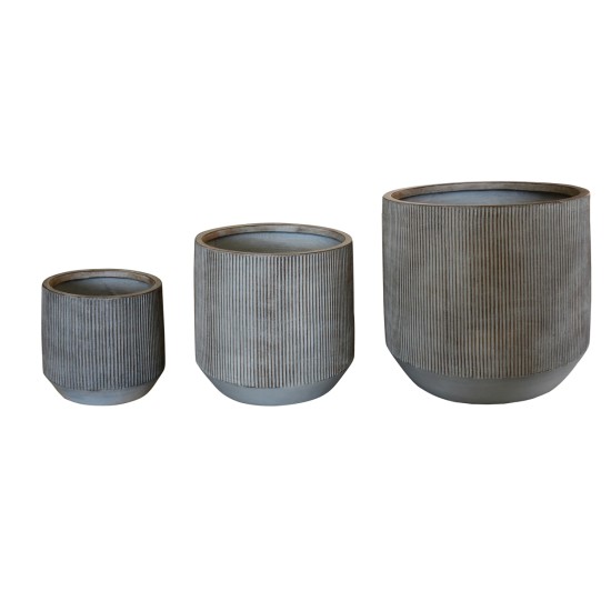 ΣΕΤ 3ΤΜΧ ΓΛΑΣΤΡΕΣ ΣΤΡΟΓΓΥΛΕΣ ΣΕΙΡΑ GARDENER HM4724 FIBERCLAY-ΧΡΩΜΑ CEMENT Φ55x55Υεκ ΣΕΤ 3ΤΜΧ ΓΛΑΣΤΡΕΣ ΣΤΡΟΓΓΥΛΕΣ ΣΕΙΡΑ GARDENER HM4724 FIBERCLAY-ΧΡΩΜΑ CEMENT Φ55x55Υεκ